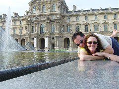 Outside La Louvre