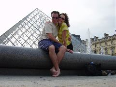 Outside La Louvre